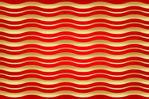 red elegant for background, golden line pattern on red background, waves line gold texture, curve line gold colored on gradient red background
