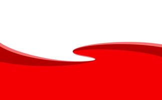 red wave stripe for banner background vector