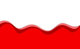 red wave stripe for banner, wave graphic red vector