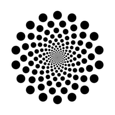 dot halftone radial, graphic explosion in circle form, fireworks star explosion dotted gradient halftone, geometric spiral background