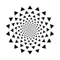 triangle halftone radial, graphic explosion in circle form, fireworks star explosion dotted gradient halftone, geometric spiral background vector