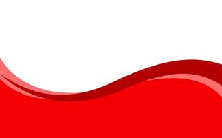 red wave stripe for banner, wave graphic for background vector