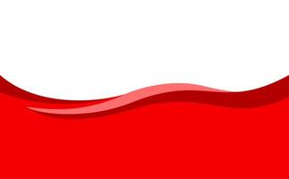 red wave stripe for banner, wave graphic for corner border vector