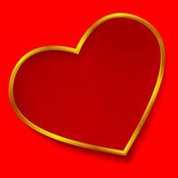 heart frame golden for valentine's, luxury background, gold heart frame, heart frame for greeting card vector