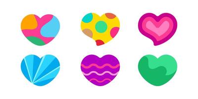heart shape icon, heart graphic shape, heart sticker vector