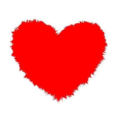 heart icon, heart shape stain, splatter red heart symbol