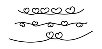 heart doodle art outline, heart shape line, scribble heart line hand drawn vector