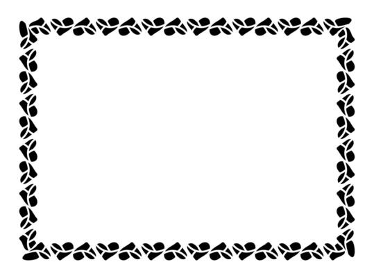 framework decorative with heart doodle art line, picture frame with heart outline continues