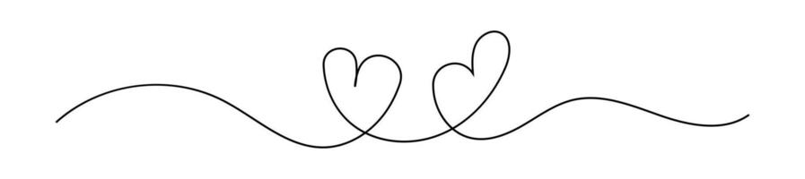 heart shape line, heart doodle outline, scribble heart line hand drawn vector