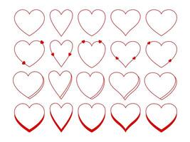 heart frame, linear heart shape trendy minimalist, heart frame icon for wedding invitation card, graphic heart vector