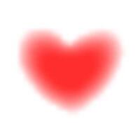 blurred heart shape red on white background vector