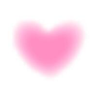 blurred heart shape pink on white background vector