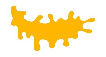 dripping honey, melting honey, honey splash shape vector