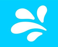 milk drop, milky splashing, milk simple shape vector
