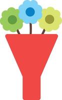 Bouquet icon image. Suitable for mobile apps, web apps and print media. vector