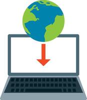 Downloading files from the internet vector