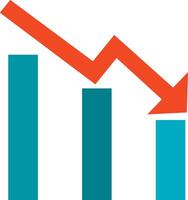 Downfall icon image. Suitable for mobile apps, web apps and print media. vector