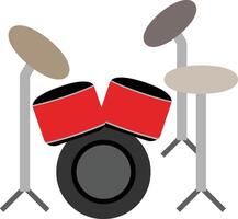 Drum Set icon image. Suitable for mobile apps, web apps and print media. vector