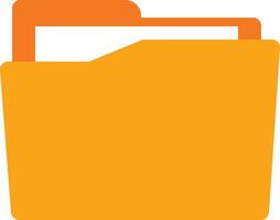 File in Folder icon image. Suitable for mobile apps, web apps and print media. vector
