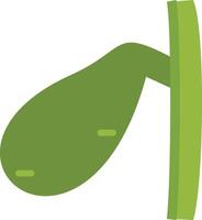 A green plant with a leaf on it vector