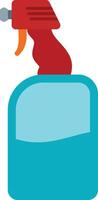 A blue spray gun with a red handle vector