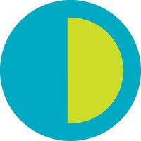 The logo for the green and blue circle vector