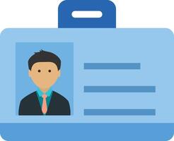Identity Card icon image. Suitable for mobile apps, web apps and print media. vector