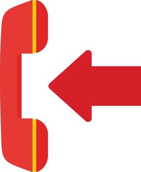 entrante llamada icono imagen. adecuado para móvil aplicaciones, web aplicaciones y impresión medios de comunicación. vector