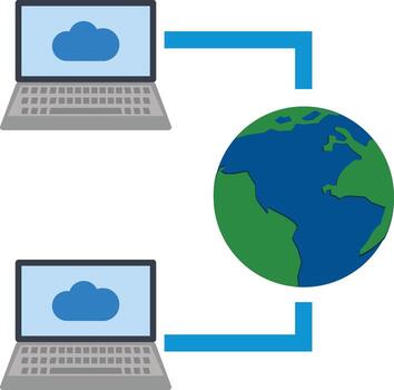 Internet Connectivity icon image. Suitable for mobile apps, web apps and print media. vector