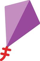 A purple kite with a dollar sign on it vector