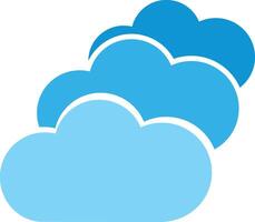 Multiple Cloud Servers icon image. Suitable for mobile apps, web apps and print media. vector