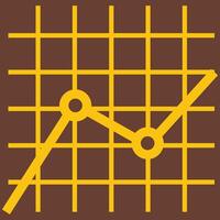 A graph on a brown background vector