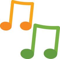 Music Notes icon image. Suitable for mobile apps, web apps and print media. vector