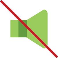 No sound icon vector