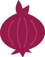 An onion icon on a white background vector