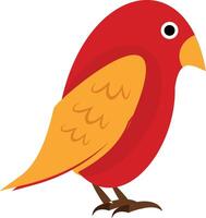 Red bird clip art vector