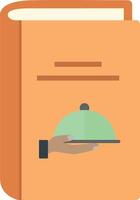 A hand holding a tray with a green cover on it vector