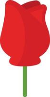 Red rose flower vector