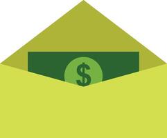 Money in an envelope vector