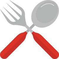Fork and spoon clip art vector