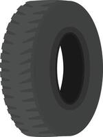 A tire is shown on a white background vector