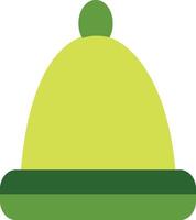 A green hat with a green band vector
