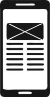 Black And White Mobile App Wireframe Sketch vector