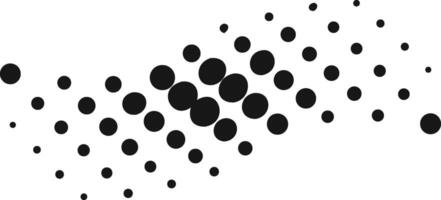 Black Dots Halftone Abstract Design vector