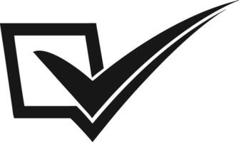 Check Mark Inside Square Illustration vector
