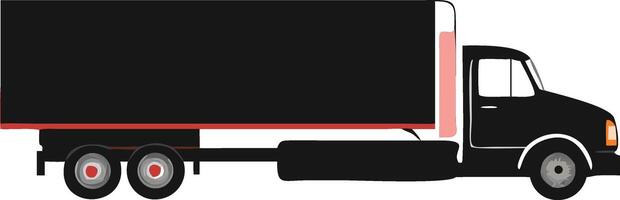 Isolated Illustration Of A Semi Truck Trailer vector