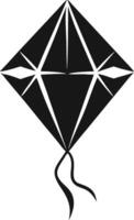 Silhouette Of A Simple Diamond Kite vector