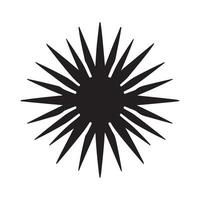Professional Sea Urchin Black for Graphic Design vector