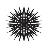 High-Resolution Sea Urchin Black for Websites vector