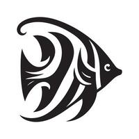 Creative Moorish Idol Black for Visual Projects vector